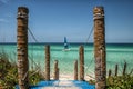 Catamaran on a beach at Cayo Coco, Cuba