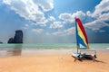 Catamaran, beach Royalty Free Stock Photo