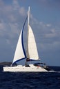 Catamaran in the caribbeans Royalty Free Stock Photo
