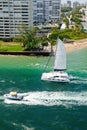 Catamaran in Fort Lauderdale, Florida Royalty Free Stock Photo