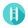 catamaran icon in Flat long shadow. One of Ships collection icon can be used for UI/UX