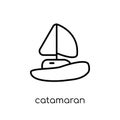 catamaran icon from Transportation collection.