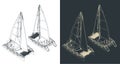 Catamaran isometric drawings