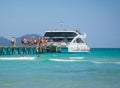 Catamaran by the jetty