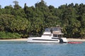 Catamaran on one of the most beautiful places on earth..Coiba National park.