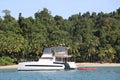 Catamaran on one of the most beautiful places on earth..Coiba National park.