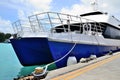 Catamaran in the port.