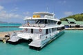 Catamaran in the port.