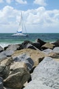 Catamaran sailboat