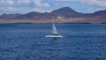 Catamaran sailing near Fuerteventura
