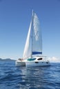 Catamaran at sea