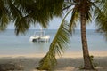 Catamaran waiting for you Royalty Free Stock Photo