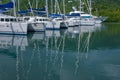 Catamarans at marina Royalty Free Stock Photo