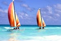 Catamarans on the ocean-Stock photos Royalty Free Stock Photo