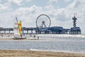 Catamarans in Scheveingen Royalty Free Stock Photo