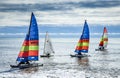 Catamarans at sea