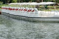Catamarans in the shape of swans Hall Ratchamongkhon Rama 9 Park Bangkok