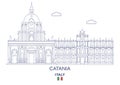Catania City Skyline, Italy