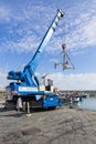 Cargo crane in Catania port 