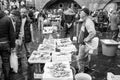 Catania, Italian Fisherman in fish market