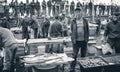 Catania, Italian Fisherman in fish market