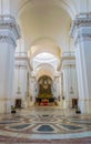 CATANIA, ITALY, APRIL 27, 2017: Interior of the Chiesa di San NicolÃ² l\'Arena in Catania, Sicily, Italy