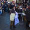 Open air market on Piazza Carlo Alberto, in Catania