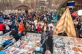 Catania, Italy - May 11, 2019: La Pescheria, the famous historical fish market in Catania, Sicily