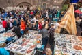 Catania, Italy - May 11, 2019: La Pescheria, the famous historical fish market in Catania, Sicily