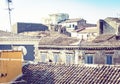 Catania rooftops, aerial cityscape, travel to Sicily, Italy Royalty Free Stock Photo