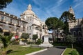 Fede Statue Sculpture of Faith from 19th century in Floretta garden near Cathedral of Saint Agatha in Sicily, Italy Royalty Free Stock Photo