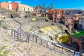 Catania, Sicily island, Italy: Ruins of the ancient Roman theatre