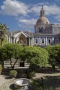 Benedictine Monastery of San Nicolo l\'Arena with neo-Gothic and Arab-Moorish style Caffeaos, Catania, Sicily, Italy Royalty Free Stock Photo