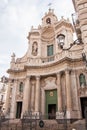 Catania, Sicily, Italy, Basilica della Collegiata, famouse baroque church