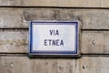 Catania, via Etnea Royalty Free Stock Photo