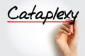 Cataplexy is a sudden muscle weakness that occurs while a person is awake, text concept for presentations and reports