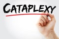 Cataplexy text with marker Royalty Free Stock Photo