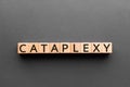 Cataplexy - word from wooden blocks with letters Royalty Free Stock Photo