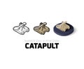 Catapult icon in different style