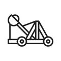 Catapult icon vector image.