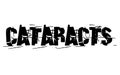 Cataracts sticker stamp