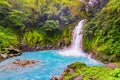 Catarata Rio Celeste, Waterfall, Station El Pilon, Tenorio Volcano National Park, Provincia de Alajuela, Guatuso, Costa Royalty Free Stock Photo