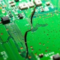 Damaged PCB Showing System Failure Royalty Free Stock Photo