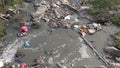 Catastrophic water pollution in Katmandu city, Nepal.