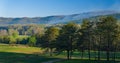 Catawba Mountain Forest Fire - Smoke Rising Royalty Free Stock Photo