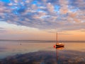 Catboat at Dawn Royalty Free Stock Photo