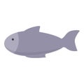 Catch river fish icon cartoon vector. Fishing hobby