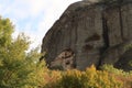 Catching a glimpse of the Monastery of Saint Nikolaos Badovas, Meteora