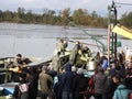 catching and selling carp on the pond dam