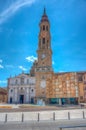 Catedral del salvador de zaragoza in Zaragoza, Spain Royalty Free Stock Photo